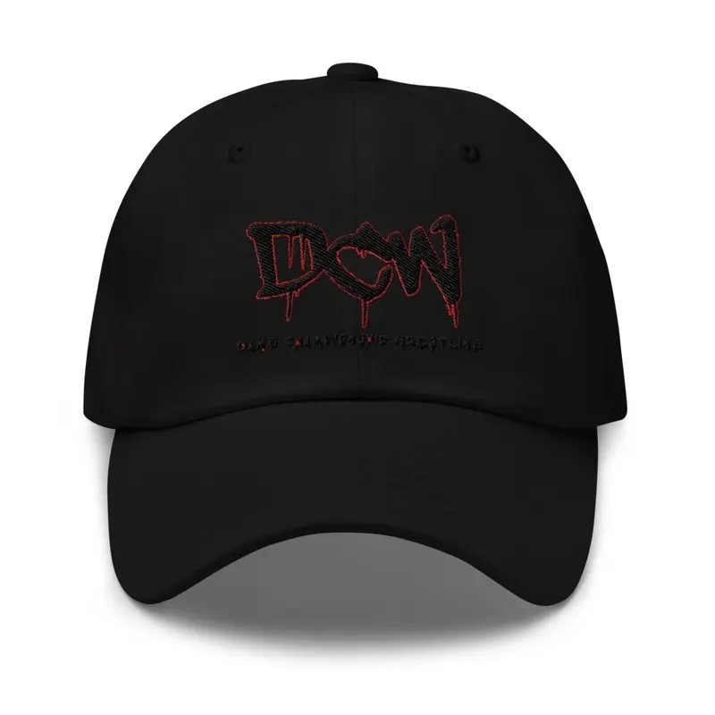 DCW EMBROIDERED HAT BLACK LOGO